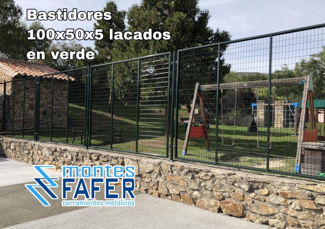 Bastidores verdes malla electrosoldada MontesFafer