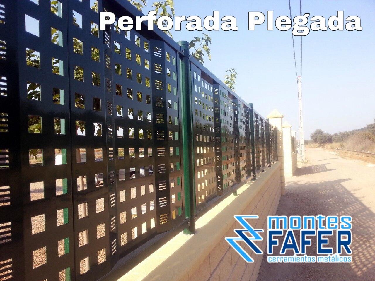 Chapa perforada plegada MontesFafer