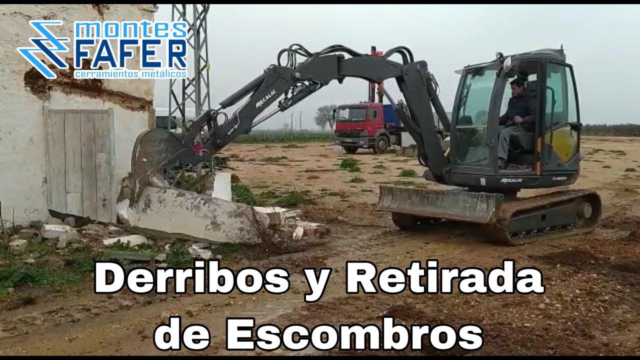 Derribos y retirada de escombros MontesFafer