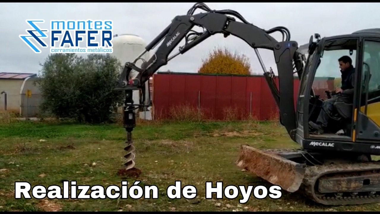 Realizacion de hoyos MontesFafer