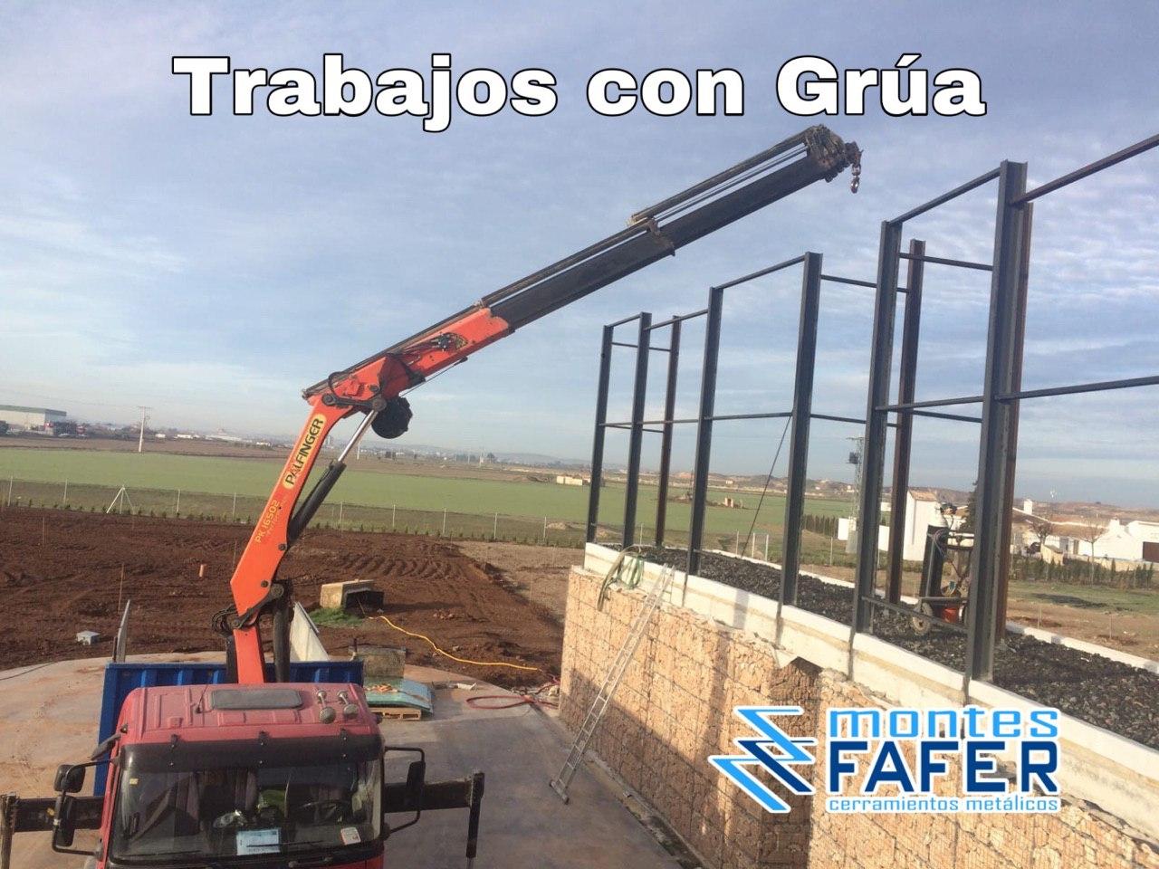 Trabajos con grua MontesFafer