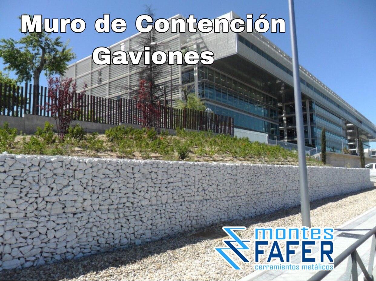 Muro de contencion gaviones MontesFafer