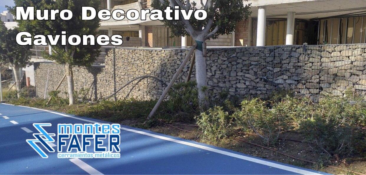 Muro decorativo gaviones MontesFafer