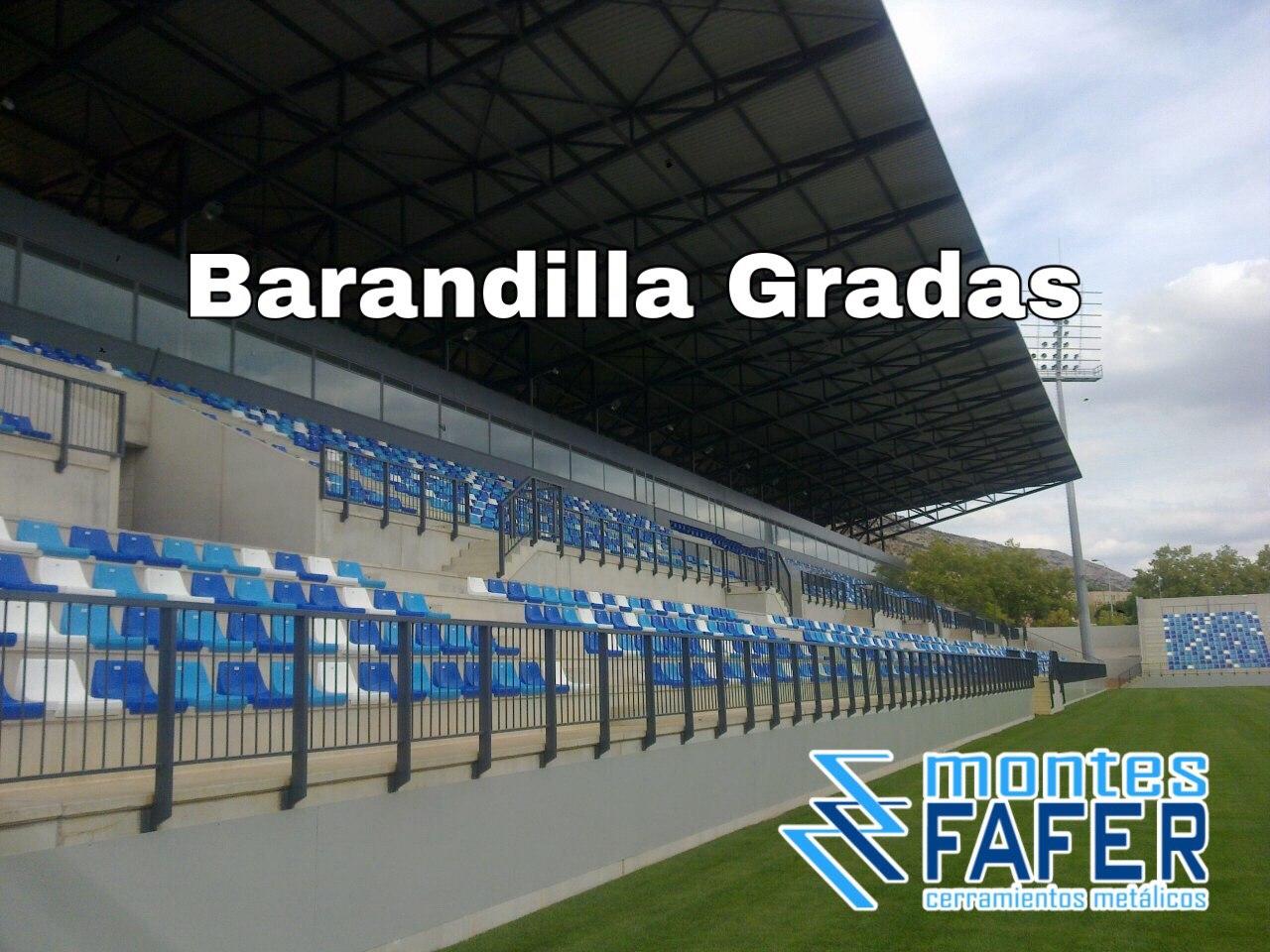 Barandillas gradas campo de futbol MontesFafer