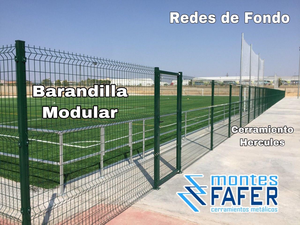 Redes de fondo y barandilla modular MontesFafer