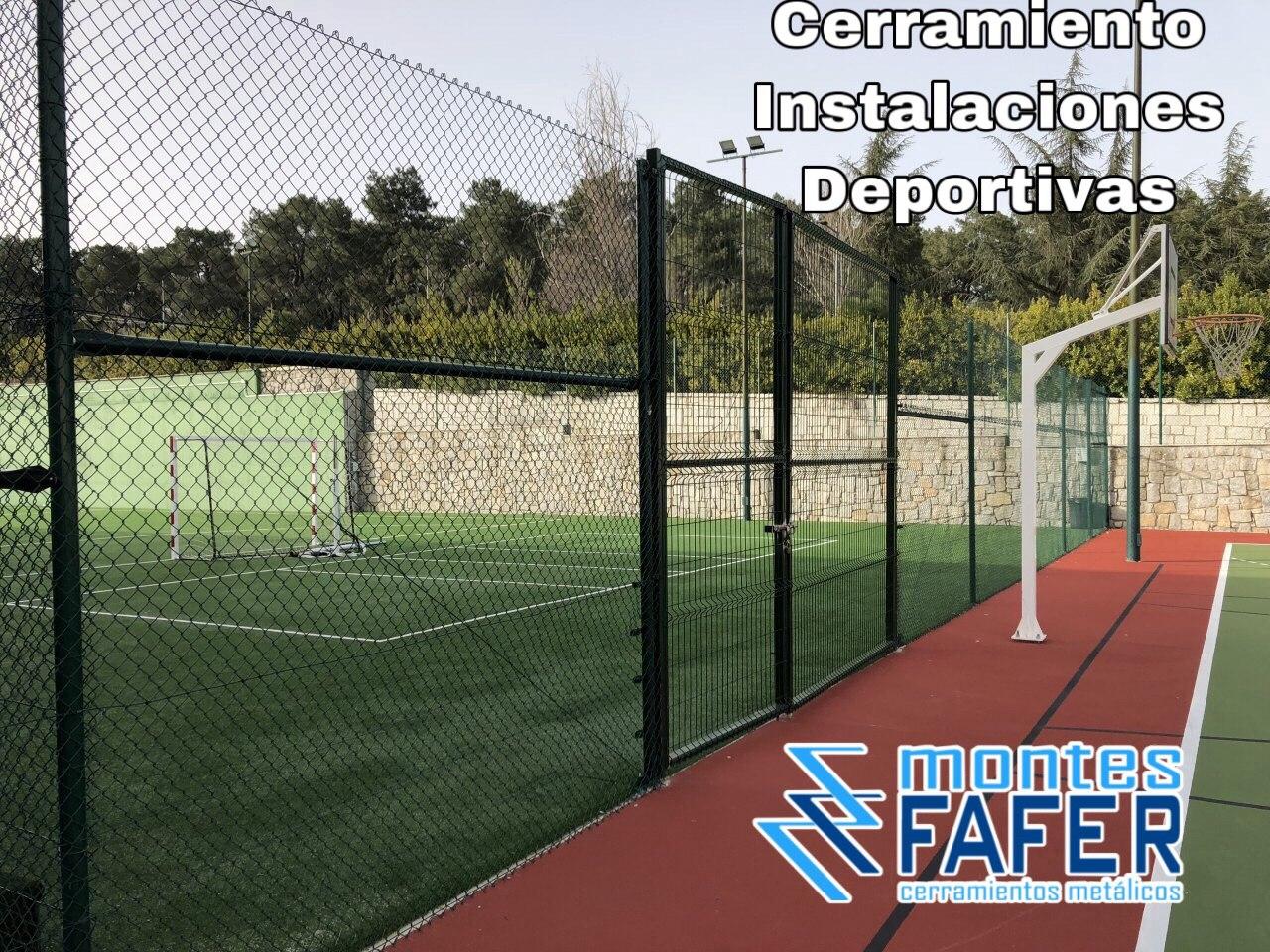Cerramiento multijuegos instalaciones deportivas MontesFafer