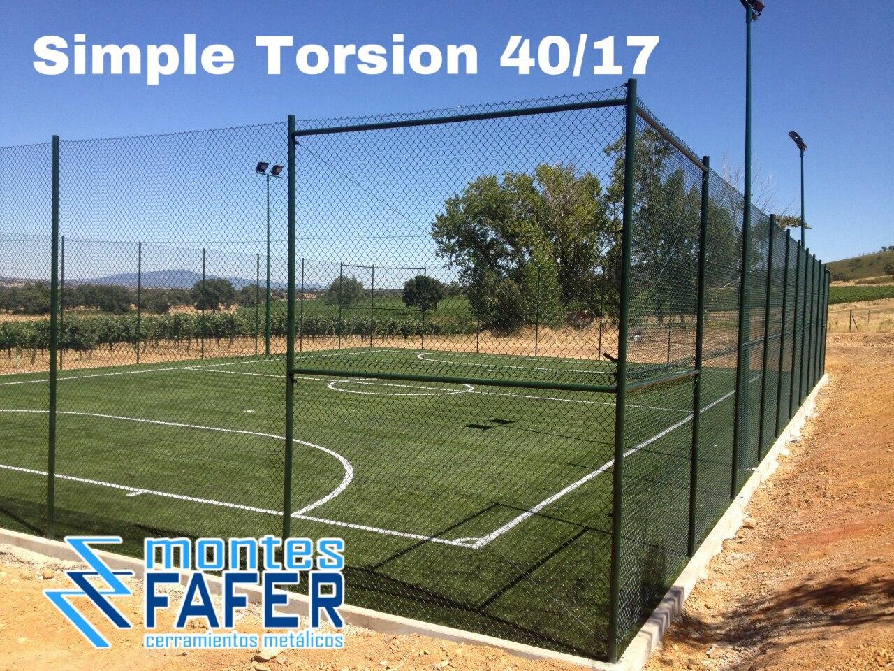 Simple torsion verde pistas MontesFafer