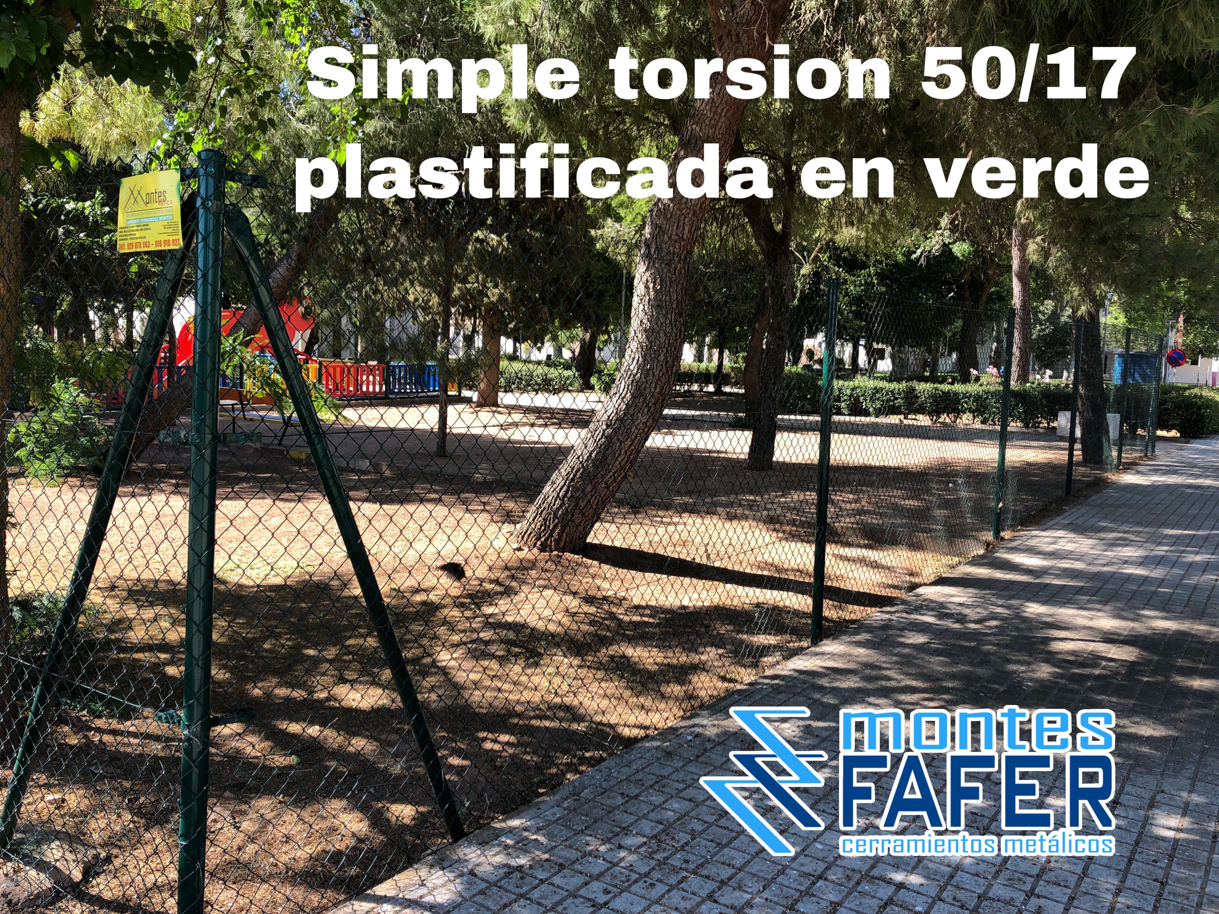 Simple torsion plastificada verde MontesFafer