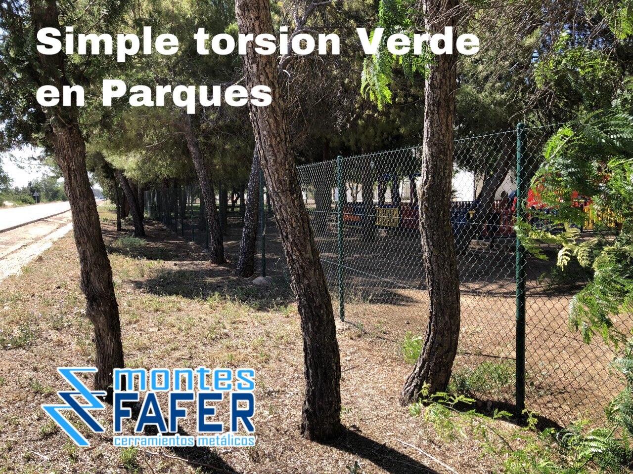 Simple torsion verde parques MontesFafer