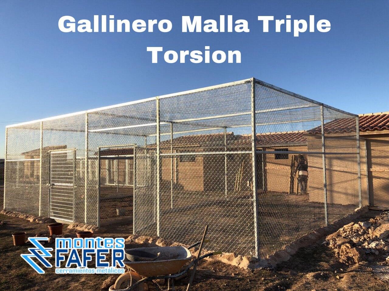 Malla simple torsion gallinero MontesFafer