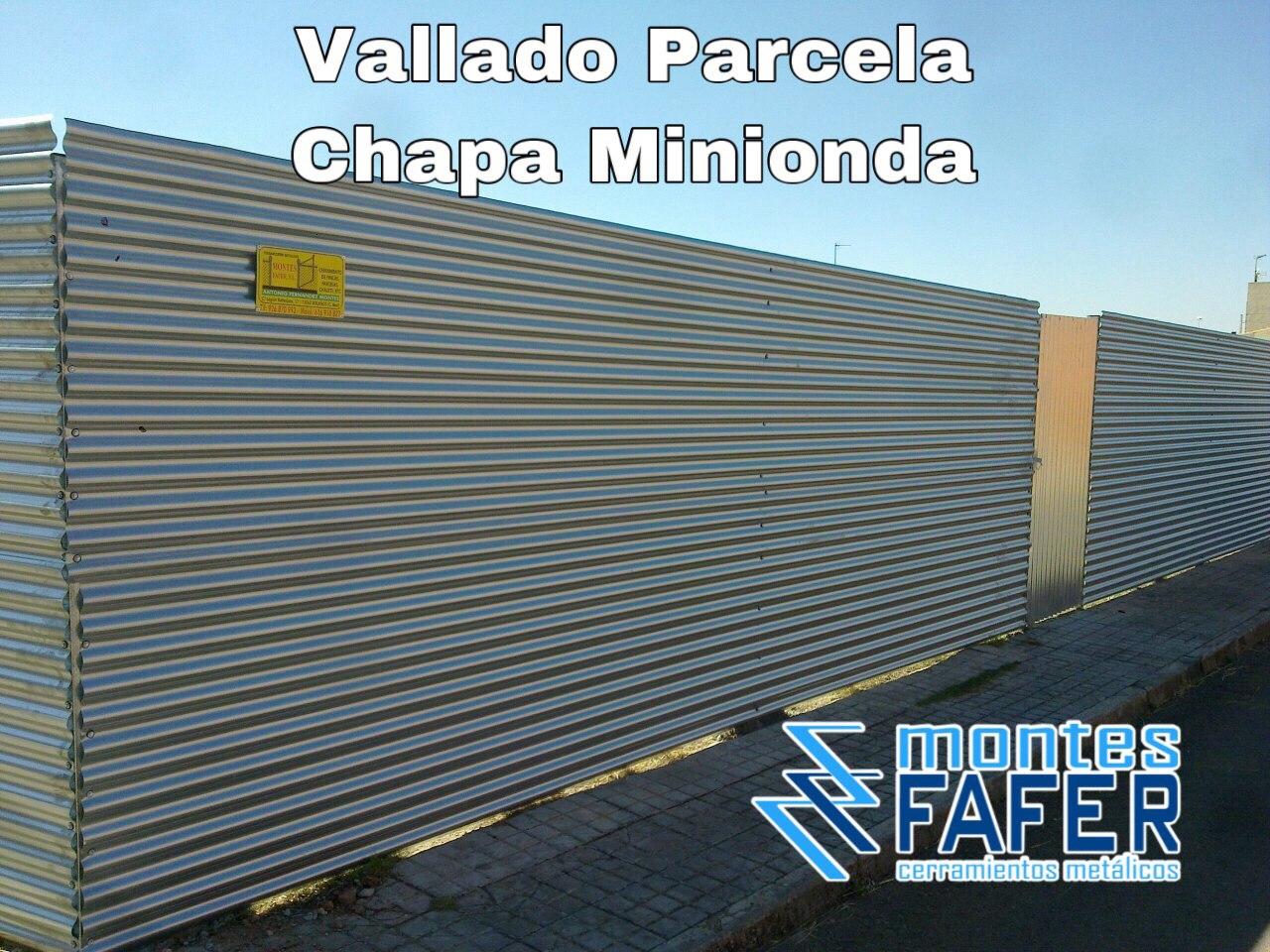 Cerramiento de parcela chapa minionda MontesFafer