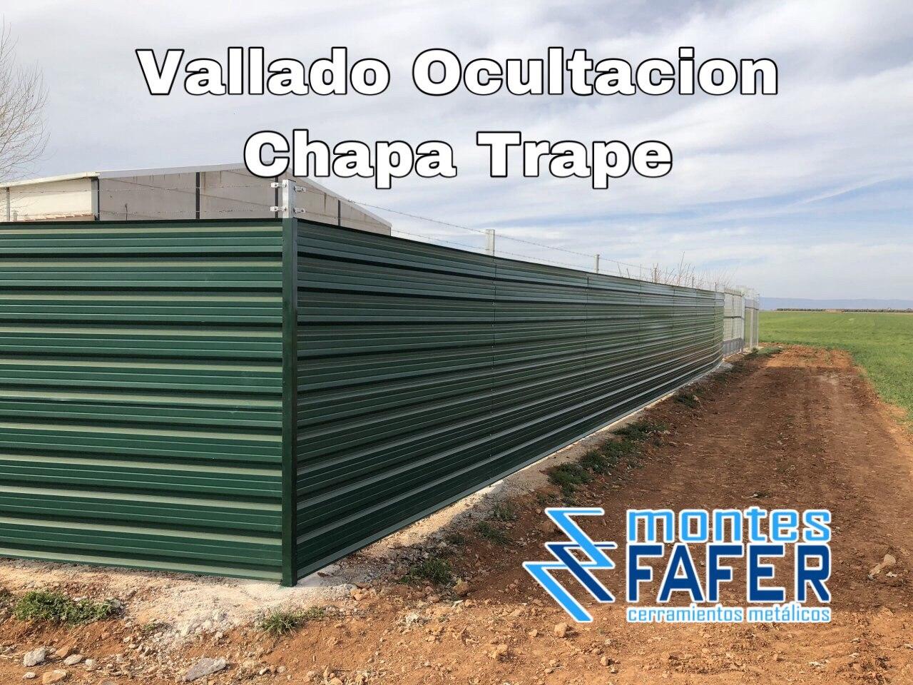 Cerramiento ocultacion chapa trapezoidal MontesFafer