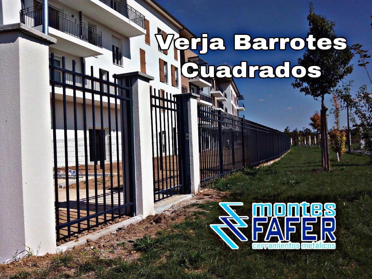 Verja Forja Barrotes Cuadrados MontesFafer